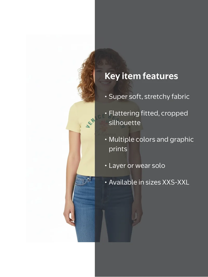 Feeling Spicy Women's Graphic Cropped Baby Tee with Short Sleeves