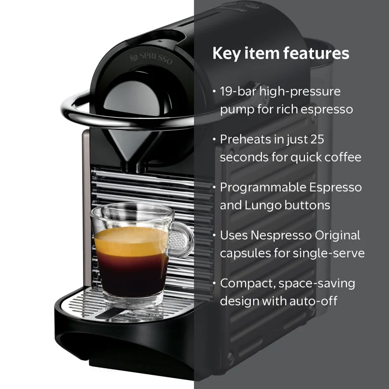 Breville Nespresso Pixie Single-Serve Espresso Home Machine in