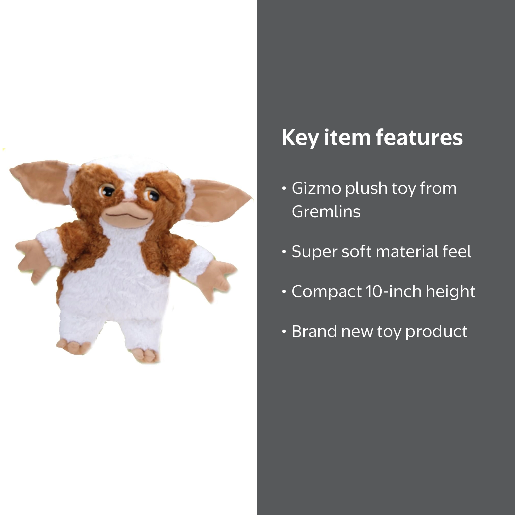 Gizmo Gremlins Stuffed Animal Plush Toy, 10 Inch Super Soft