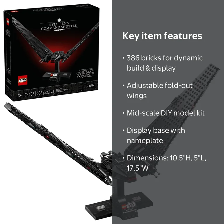 LEGO Star Wars Kylo Ren's Command Shuttle - Model Starship