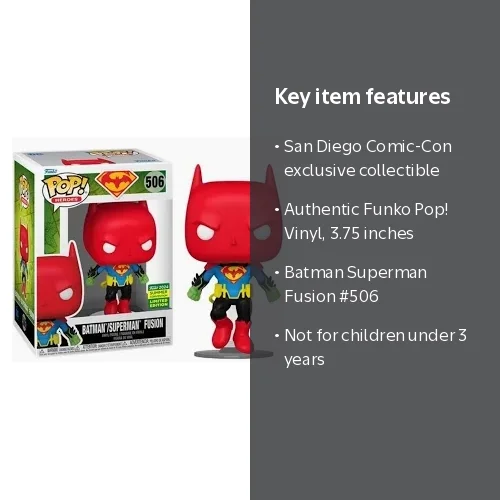 Funko, DC Multiverse, Batman Superman Fusion, 3.75 Inch Action