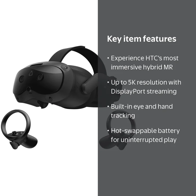 HTC Vive Focus Vision — Mixed Reality and PC VR Headset +