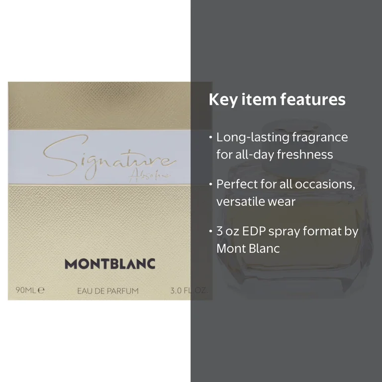 Montblanc, Signature Absolue, 3 oz EDP Spray, Amber Floral