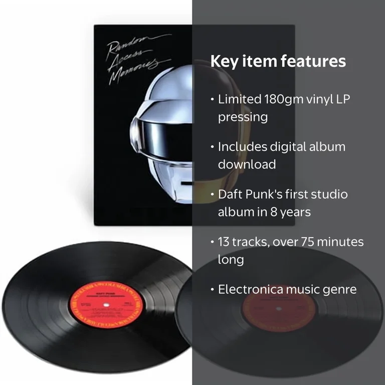 Daft Punk - Random Access Memories - Vinyl, 180gm includes