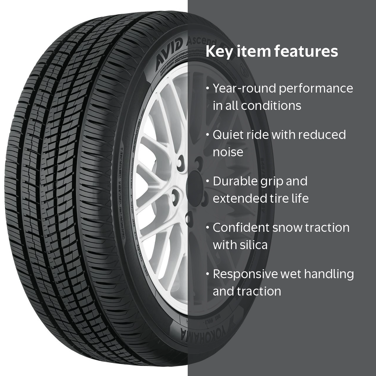 Yokohama Avid Ascend GT All Season 175/65R15 84H Passenger Tire