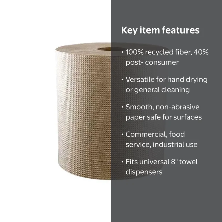 MORCON TISSUE, Universal Roll Towels, 8
