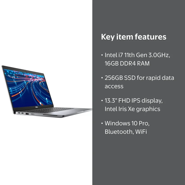 Dell, Latitude 5320, Intel Core i7-1185G7 3.00GHz, 16GB RAM 256GB