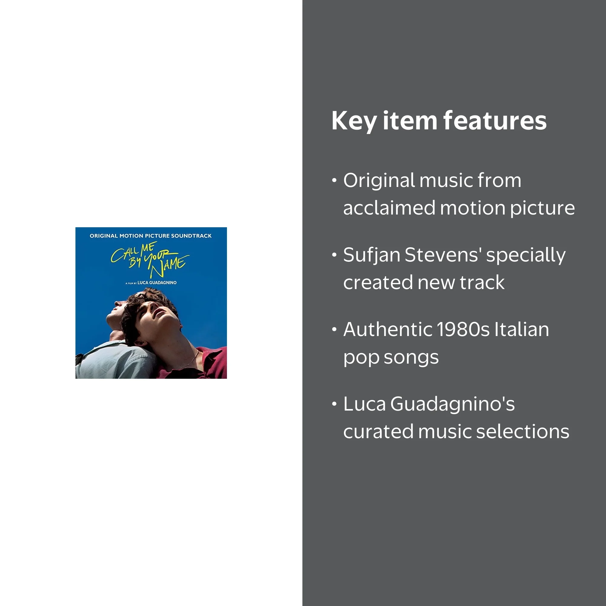 Various - Call Me by Your Name (Original Motion Picture Soundtrack