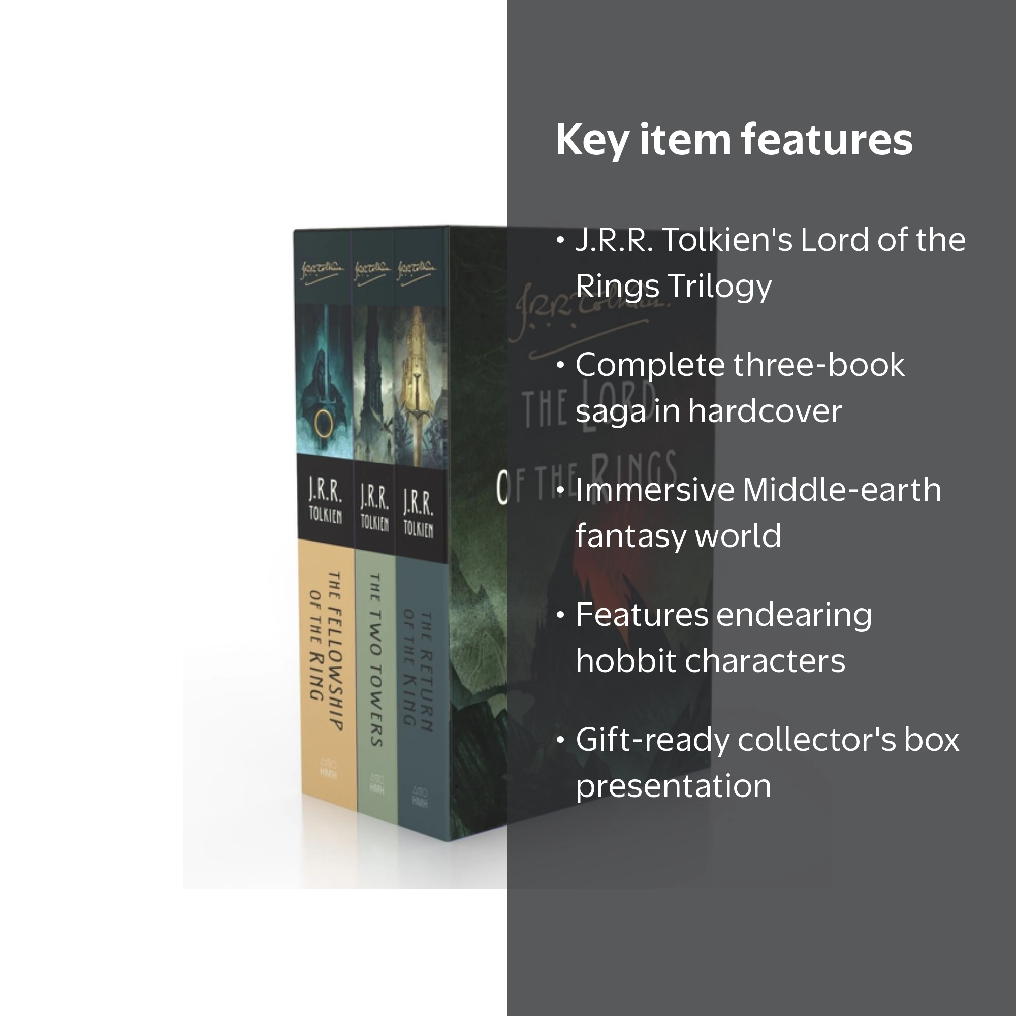J.R.R. Tolkien 英語版 3冊セット 箱付 J. R. R. Tolkien, The Lord of the Rings 3-Book Paperback Box Set