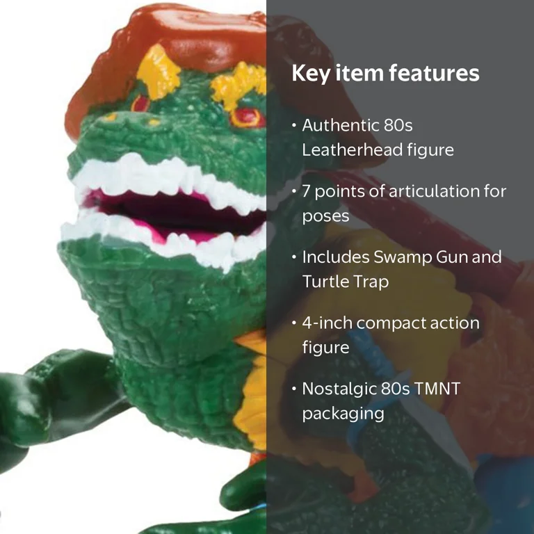 Playmates Toys, TMNT Action Figure, Leatherhead, Not Mint