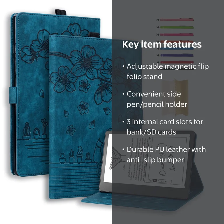 Fondina Smart Cover Con Supporto Per Amazon Kindle Scribe 10.2″ – PU+TPU, Con Portamatite, Antiurto