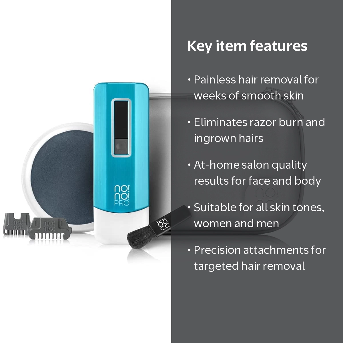 no!no! Pro Hair Removal Epilator, Painless for All Skin Tones