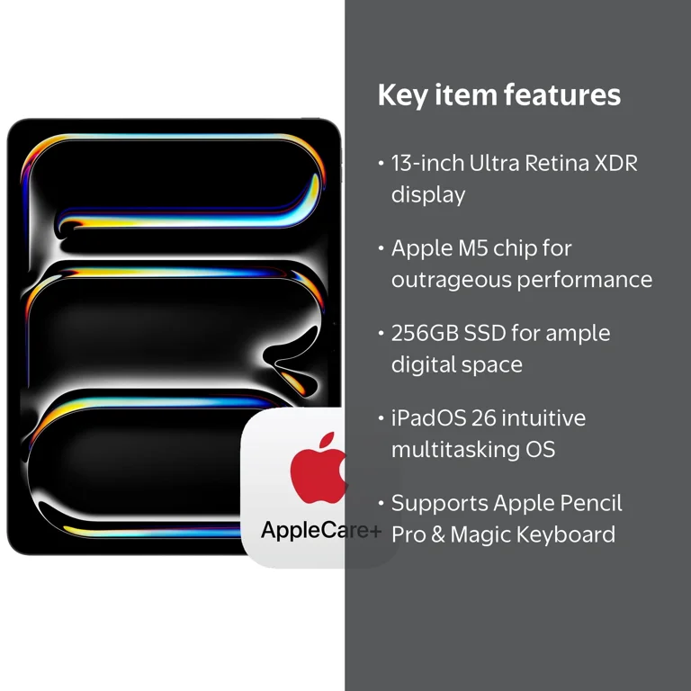 Apple 13-in iPad Pro (M5) Wi-Fi 256GB Standard Glass - Space Black