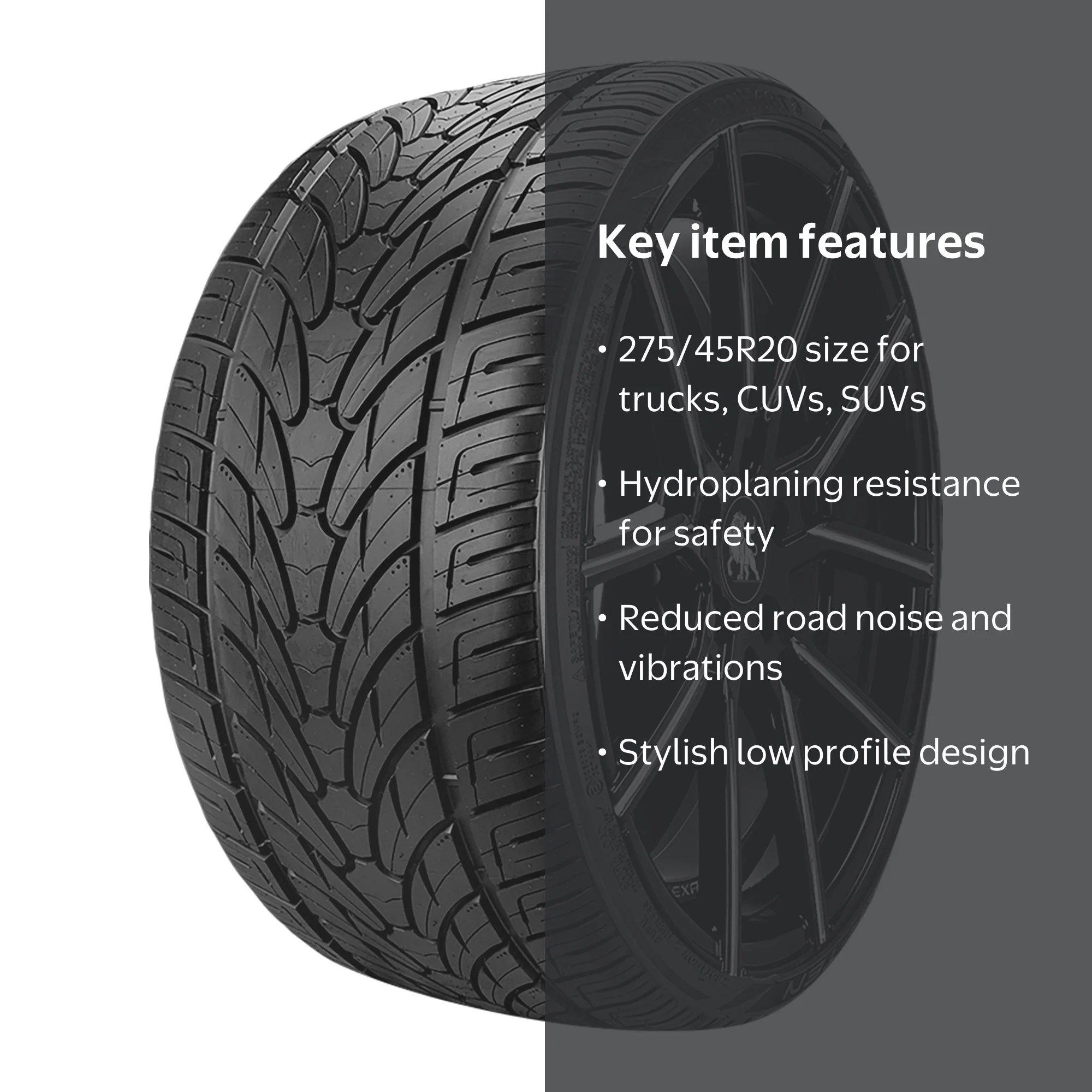 Lionhart LH-TEN All Season Passenger Tire 275/45R20 110V XL for