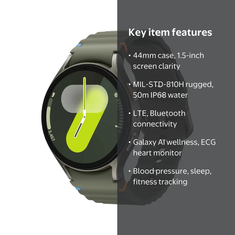 Samsung Galaxy Watch7 44mm, GPS Bluetooth Smartwatch