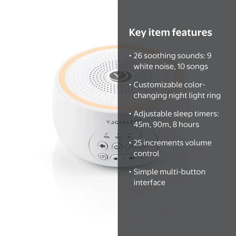 Yogasleep Baby Dreamcenter Multi-Sound Machine with color-changing