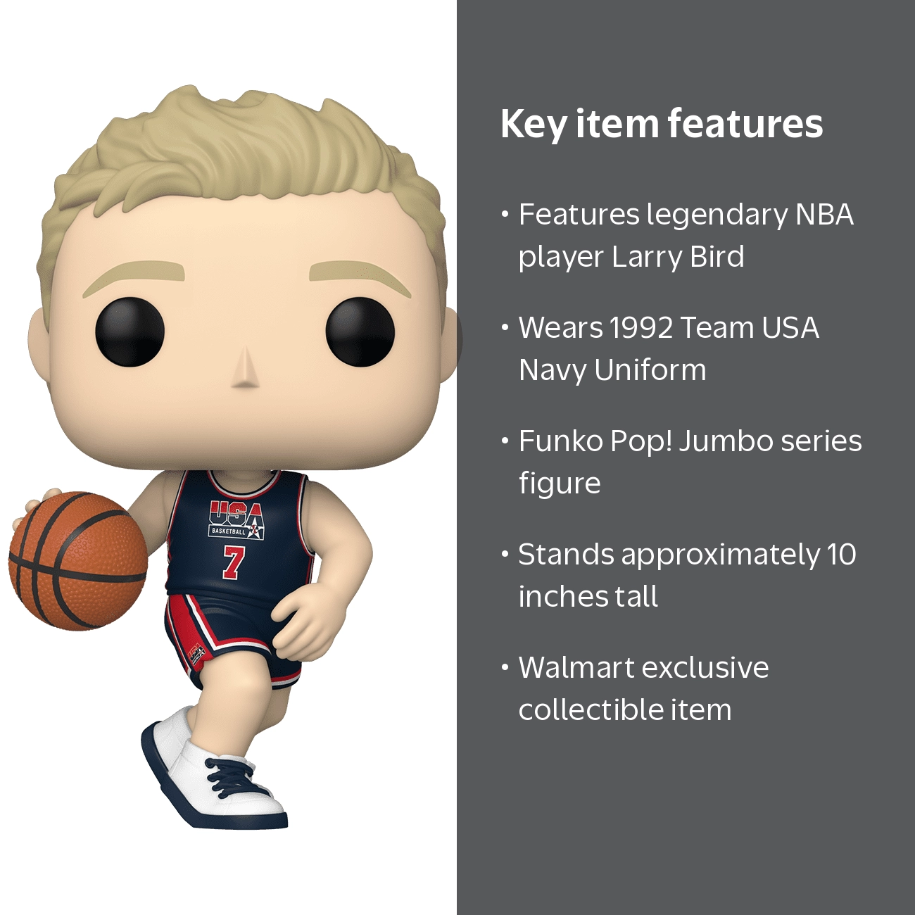 Funko POP! Vinyl Figure, NBA - Larry Bird (1992 Team USA Navy