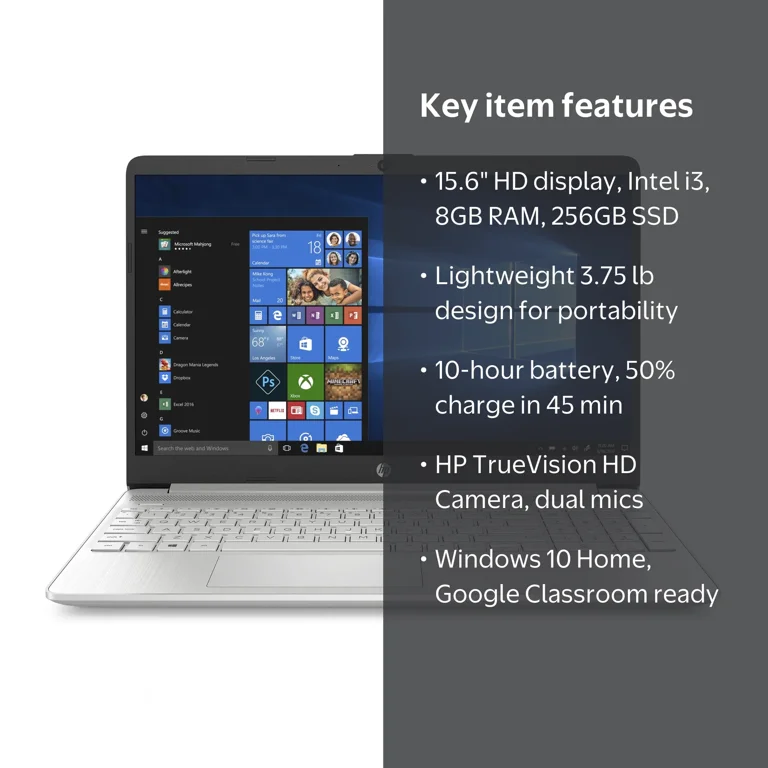 HP Thin Laptop 15.6