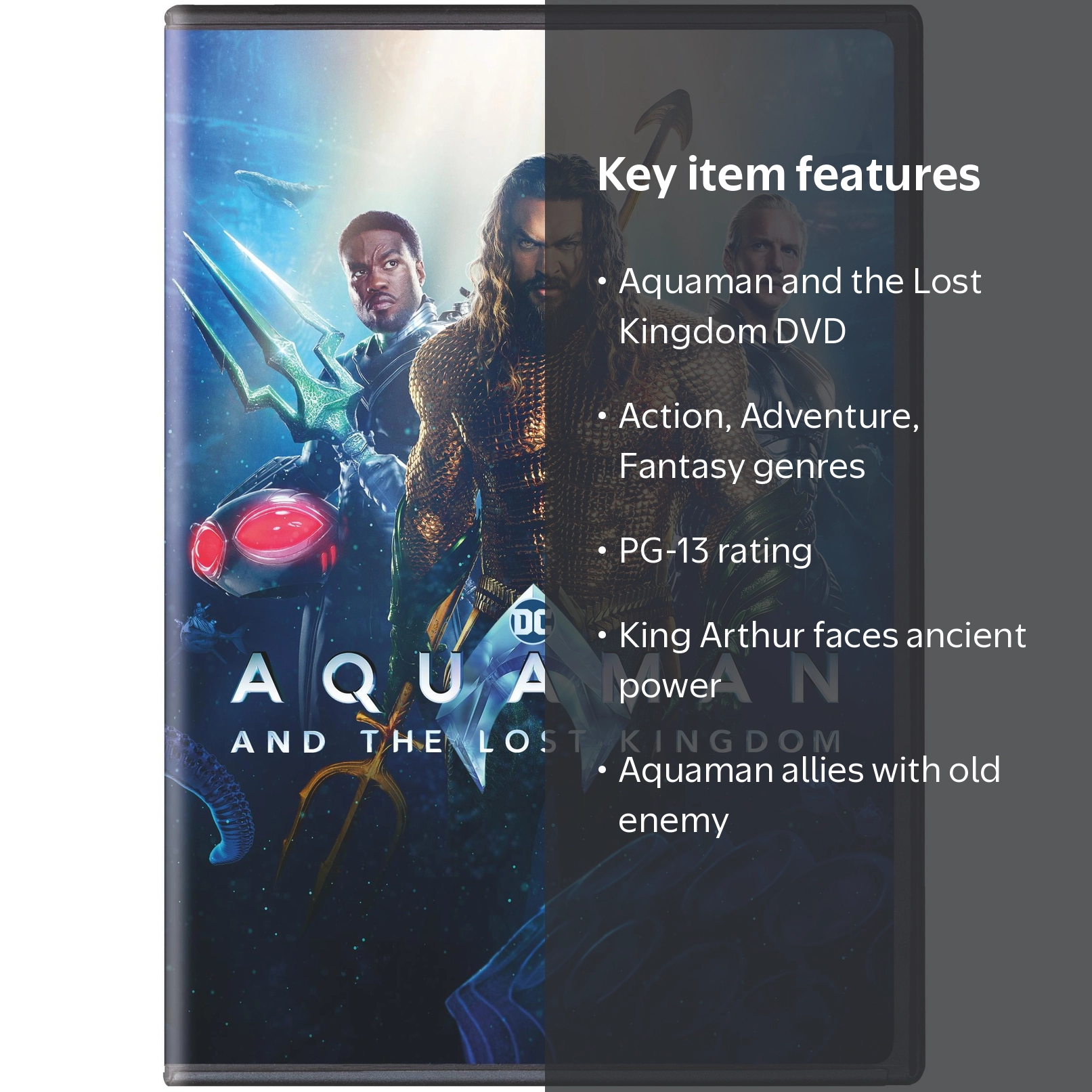SDS, DVD, Aquaman and the Lost Kingdom PG-13 action adventure