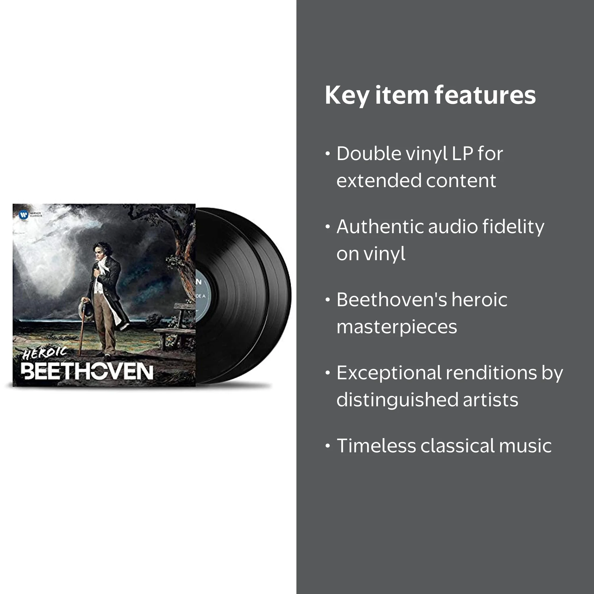 Warner Classics, vinyl record, Heroic Beethoven, double LP
