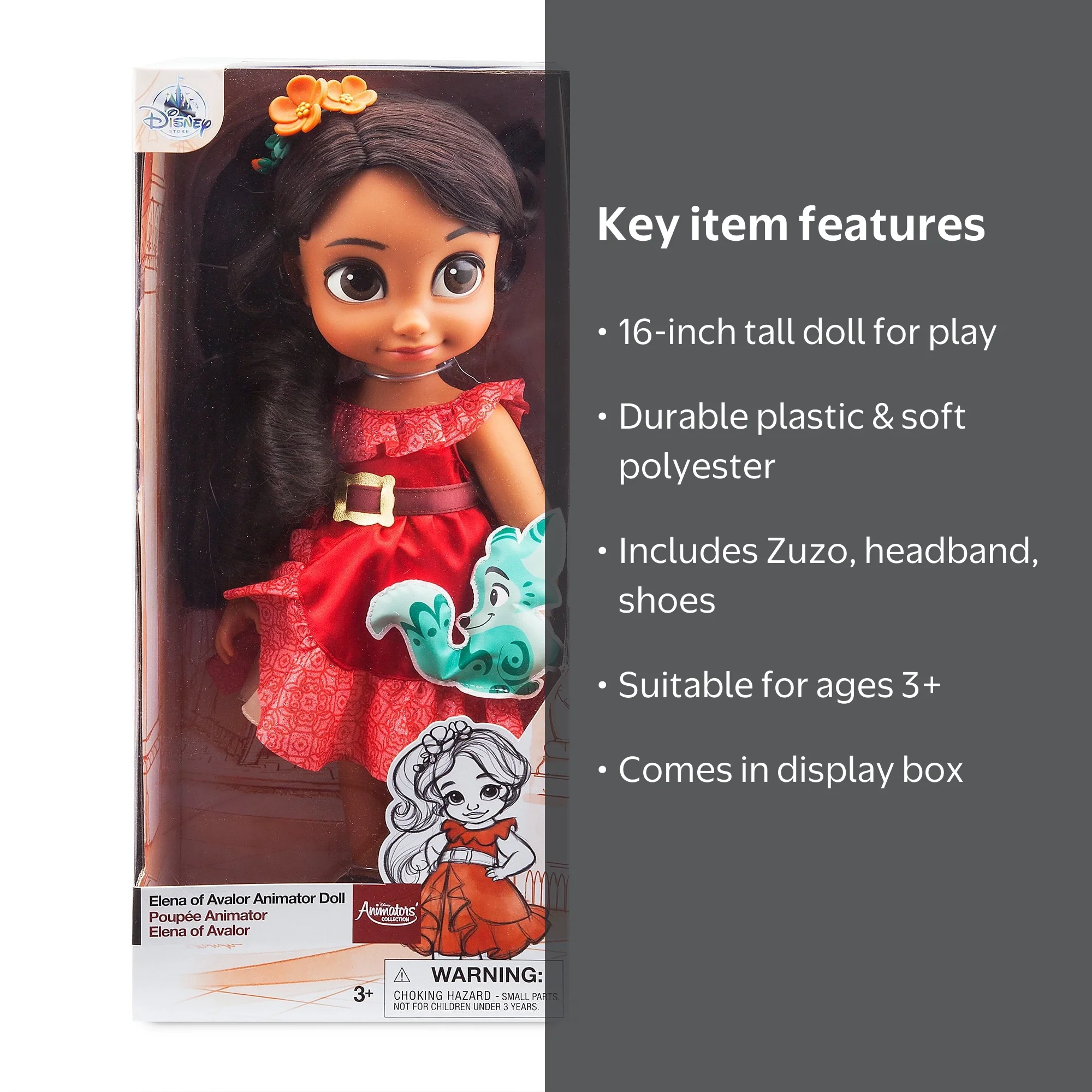 Disney - アニメータードール　エレナ Disney Store Animators' Collection Elena of Avalor Doll Medium