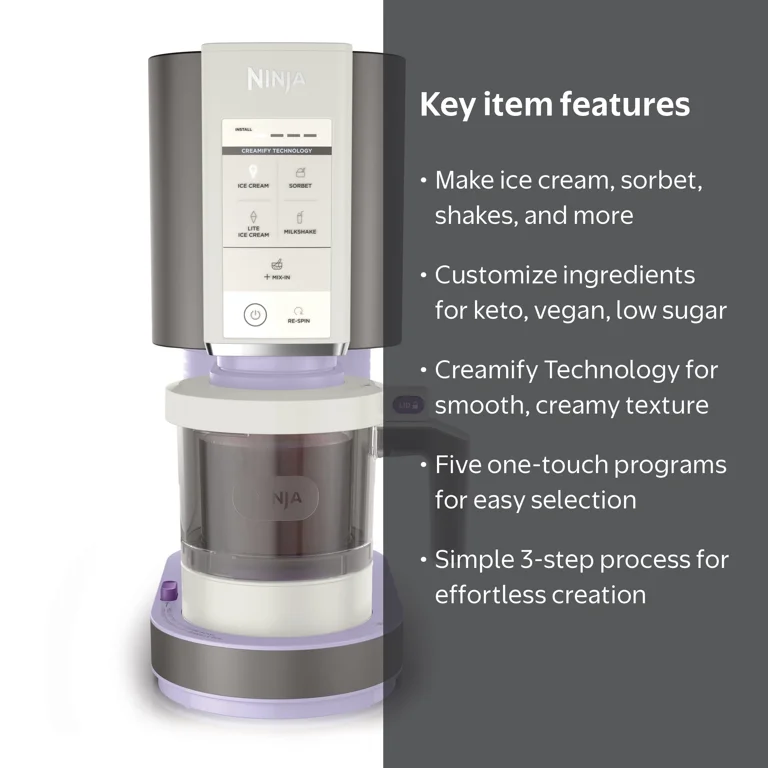 Ninja CREAMi Ice Cream Maker, for Mix-ins, Milkshakes, Sorbet, 5