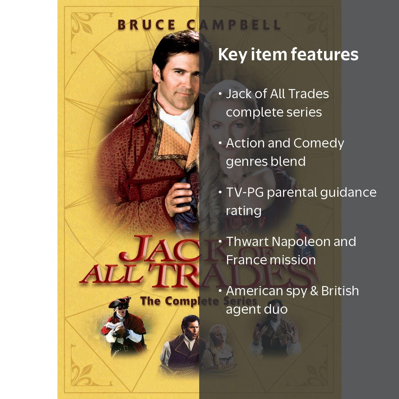 SDS, DVD, Jack Of All Trades The Complete Series, Action Comedy