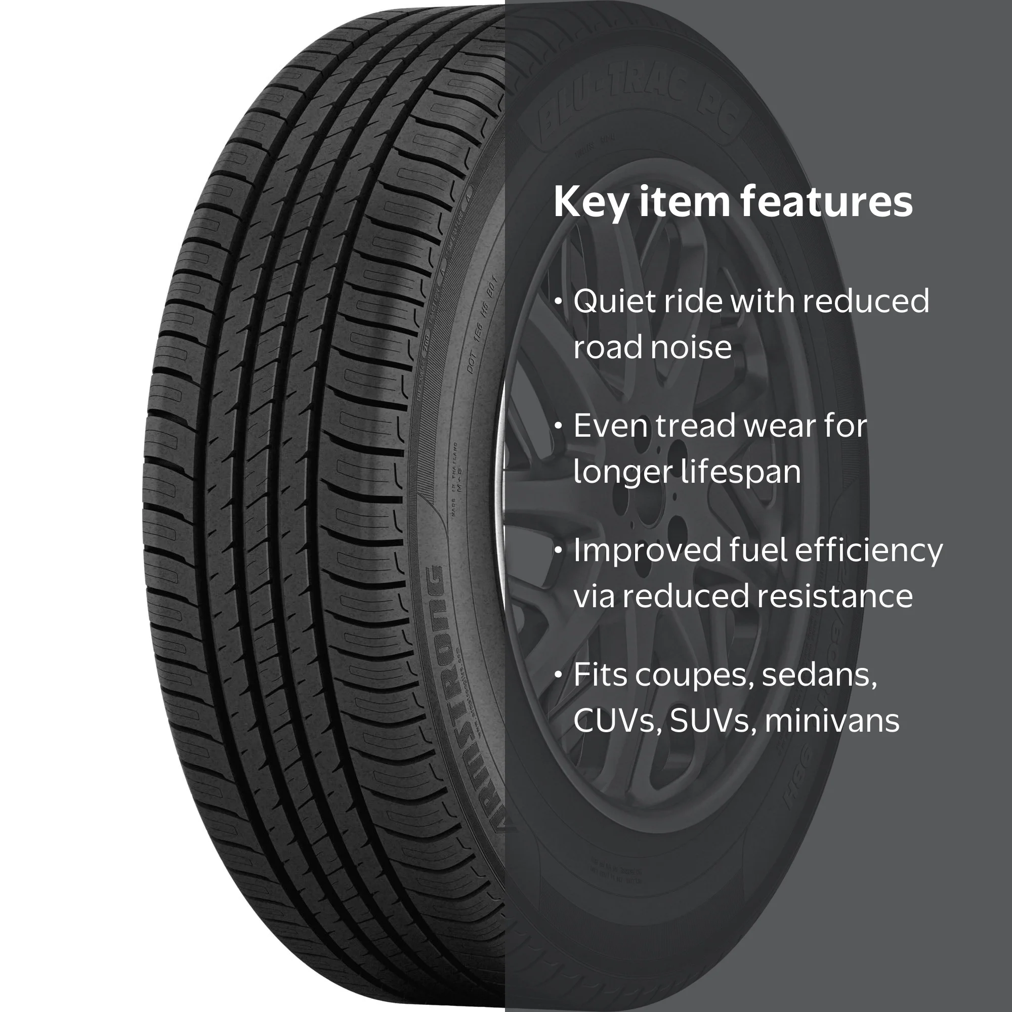 Free Shipping! Armstrong Tires Blu-Trac PC Passenger Tire 205