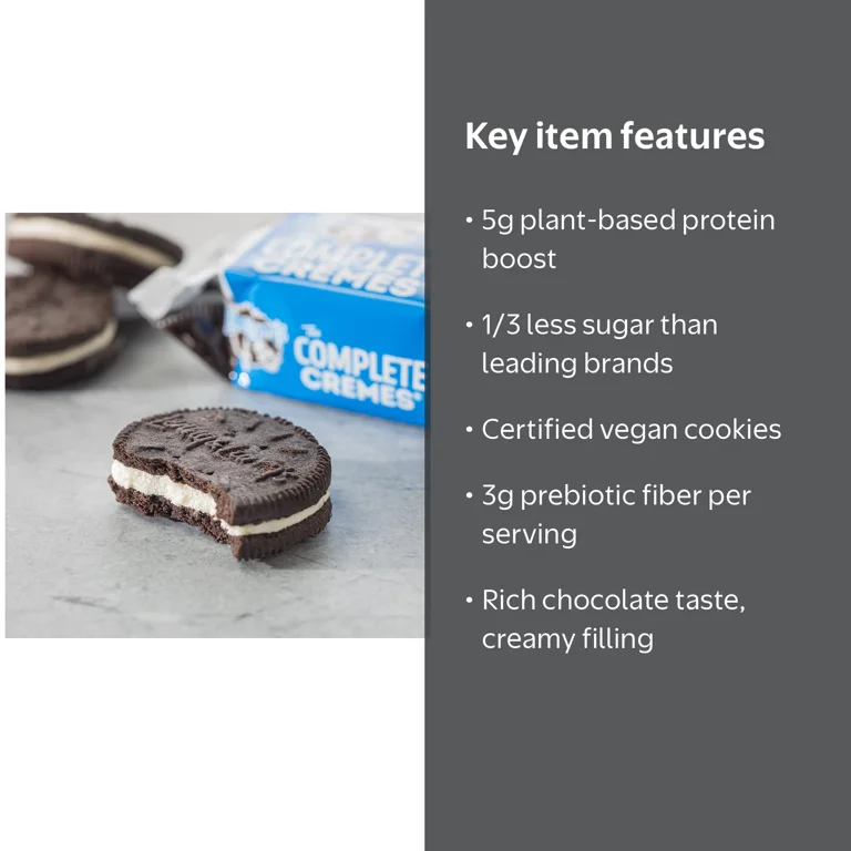 3点セットらくちんクリーム2901 Lenny & Larry's Plant-Based Protein Cookies, Chocolate Cremes, 12