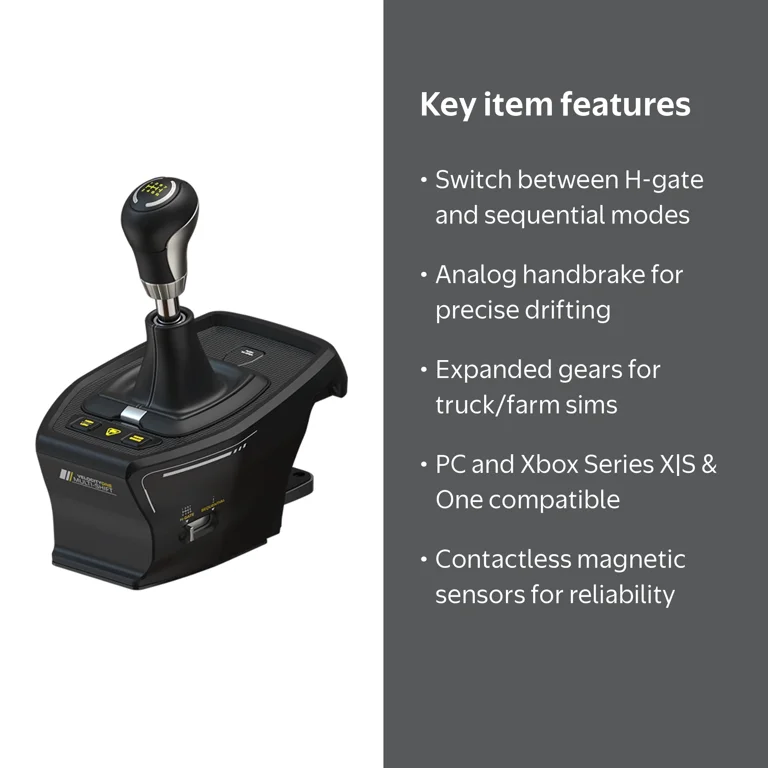 VelocityOne Multi-Shift Sim Racing Shifter, Handbrake, 7-Speed