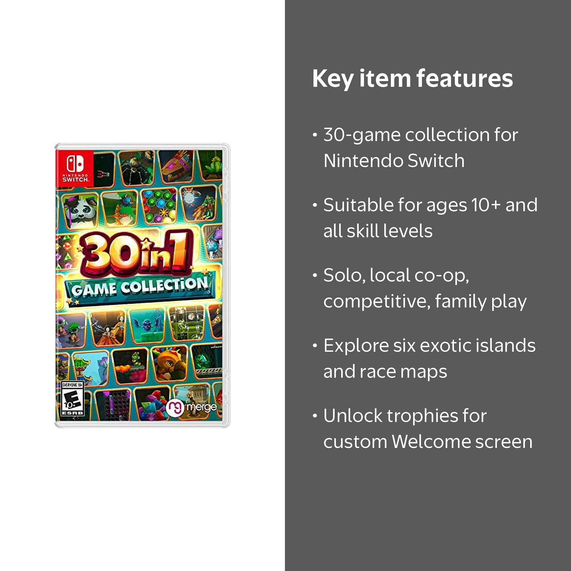 Merge Games, 30-In-1 Game Collection for Nintendo Switch - Walmart.com