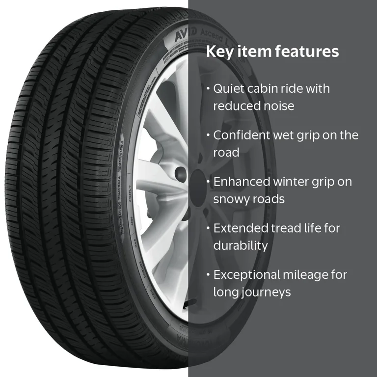 Yokohama Avid Ascend LX All-Season Tire, 225/60R17/4 99H BW