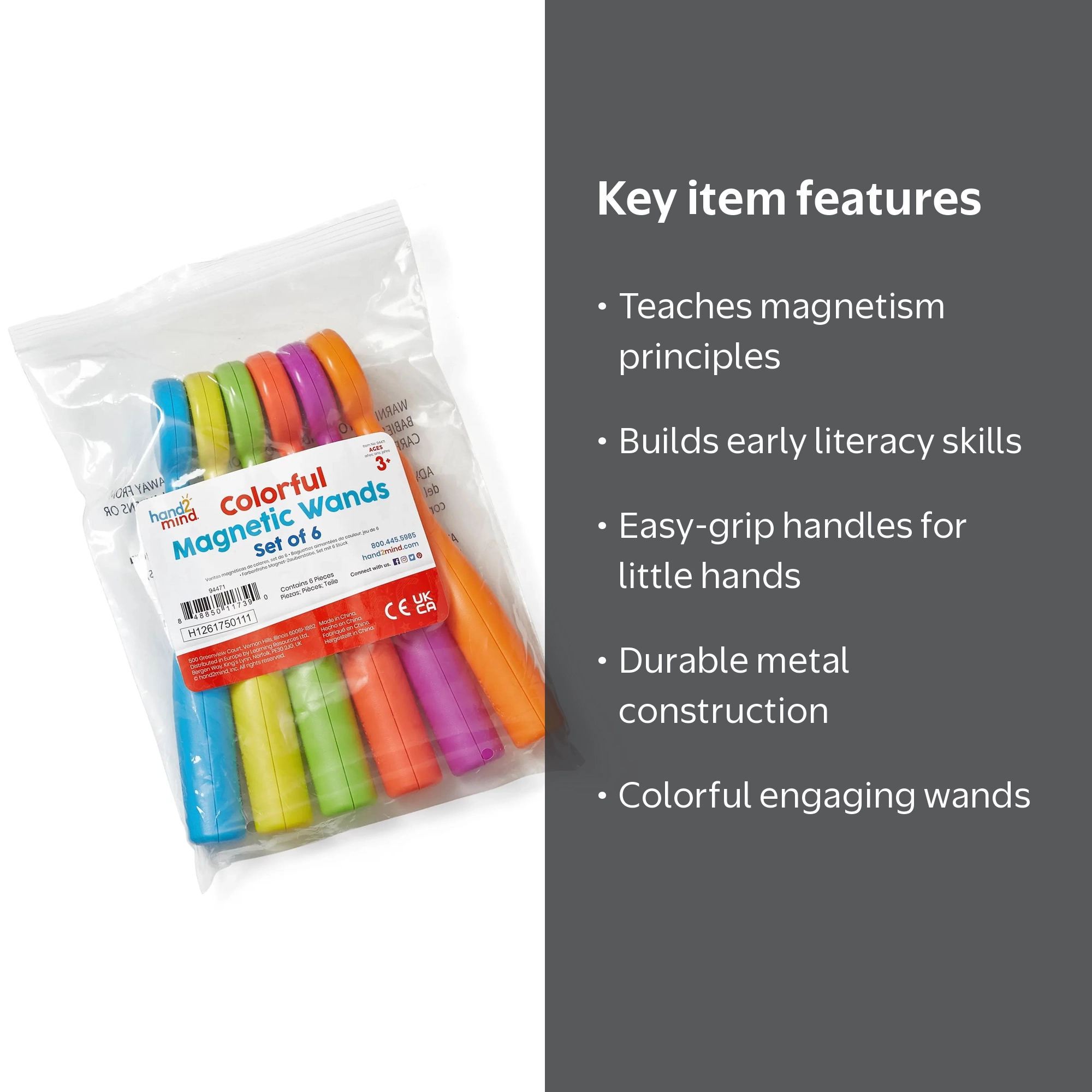 hand2mind Kids Magnetic Toys - Strong Magnetism for Learning