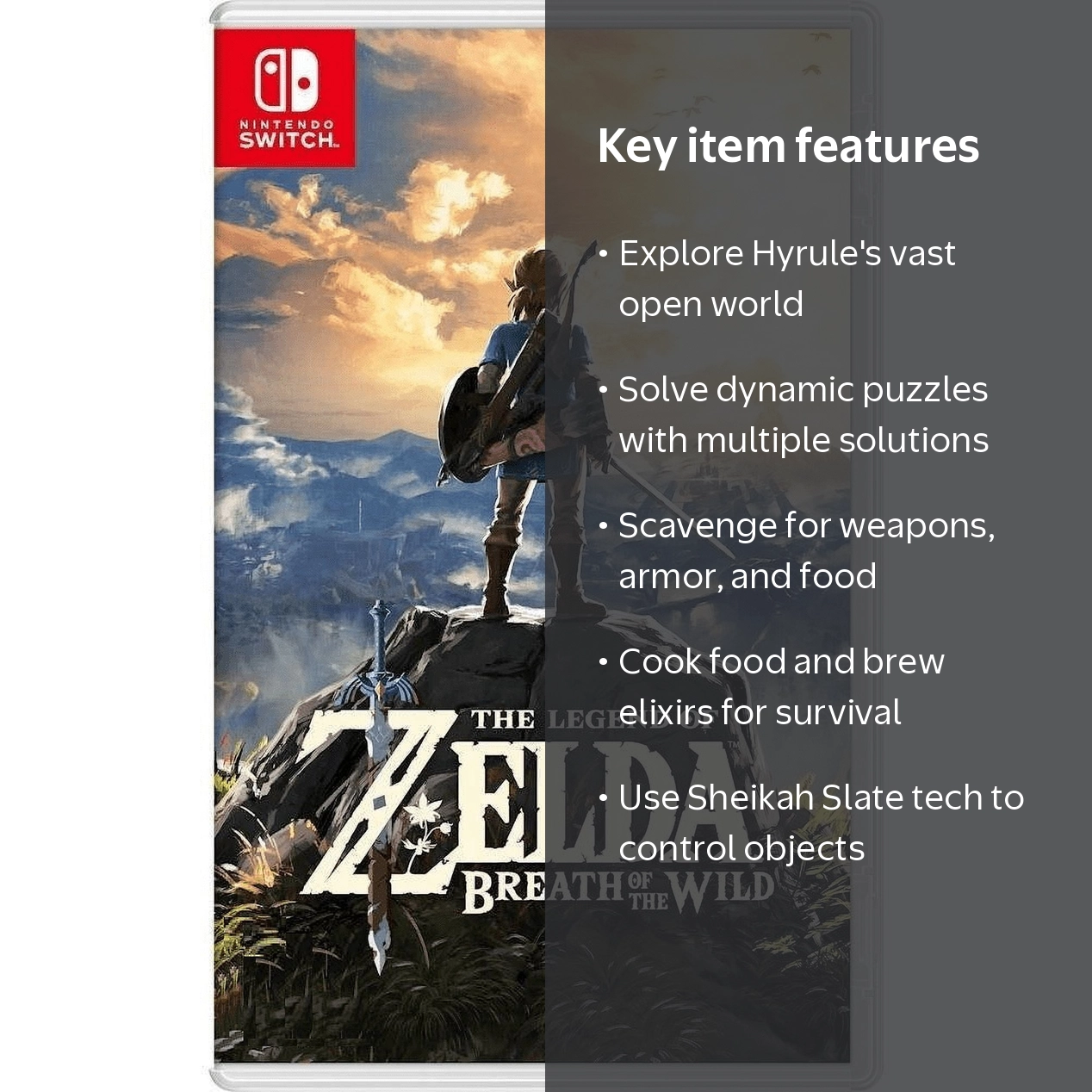 Nintendo, The Legend of Zelda Breath of the Wild, Switch Game