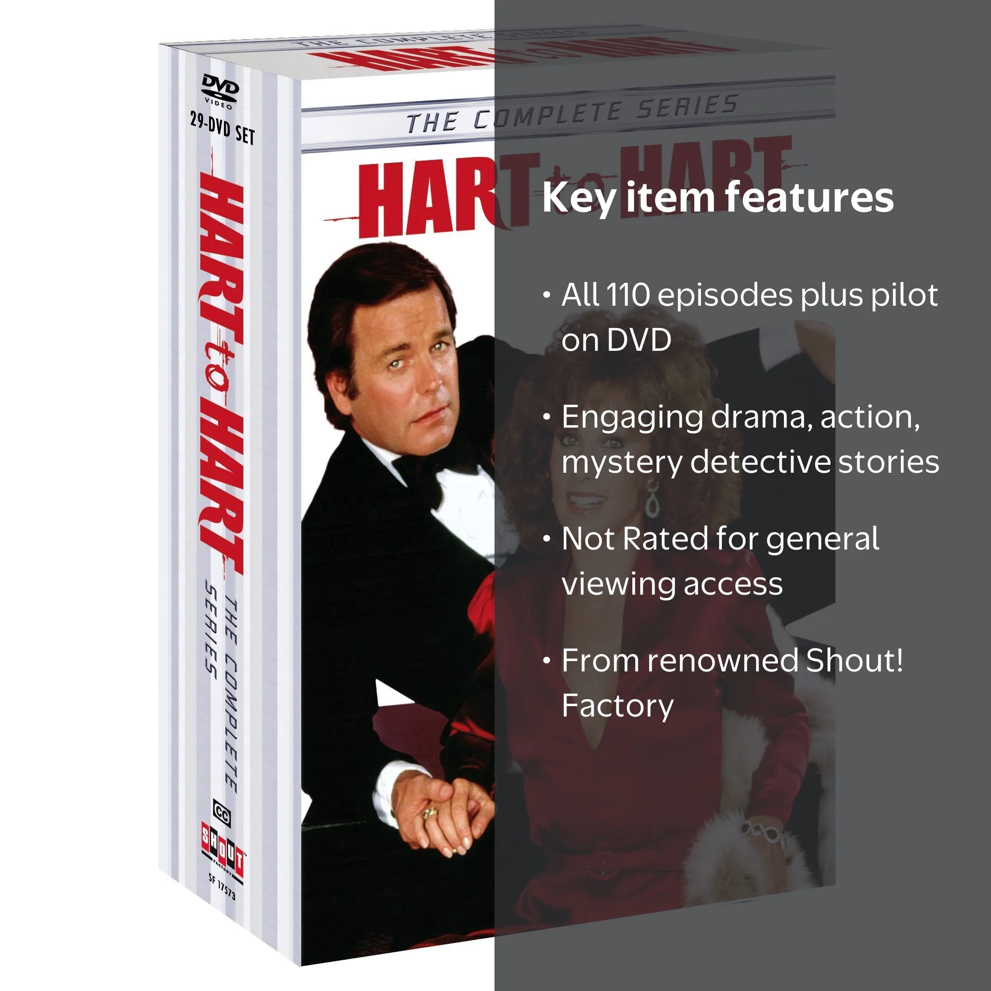 Hart to Hart The Complete Series DVD, all 110 episodes, original