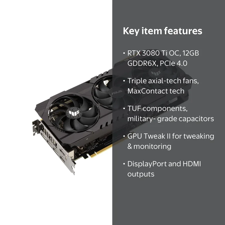 TUF NVIDIA GeForce RTX 3080 TI Graphic Card - 12 GB GDDR6 - 384
