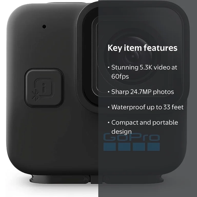 GoPro HERO11 Black Mini Action Camera, 5.3K60 Video, 24.7MP Photos