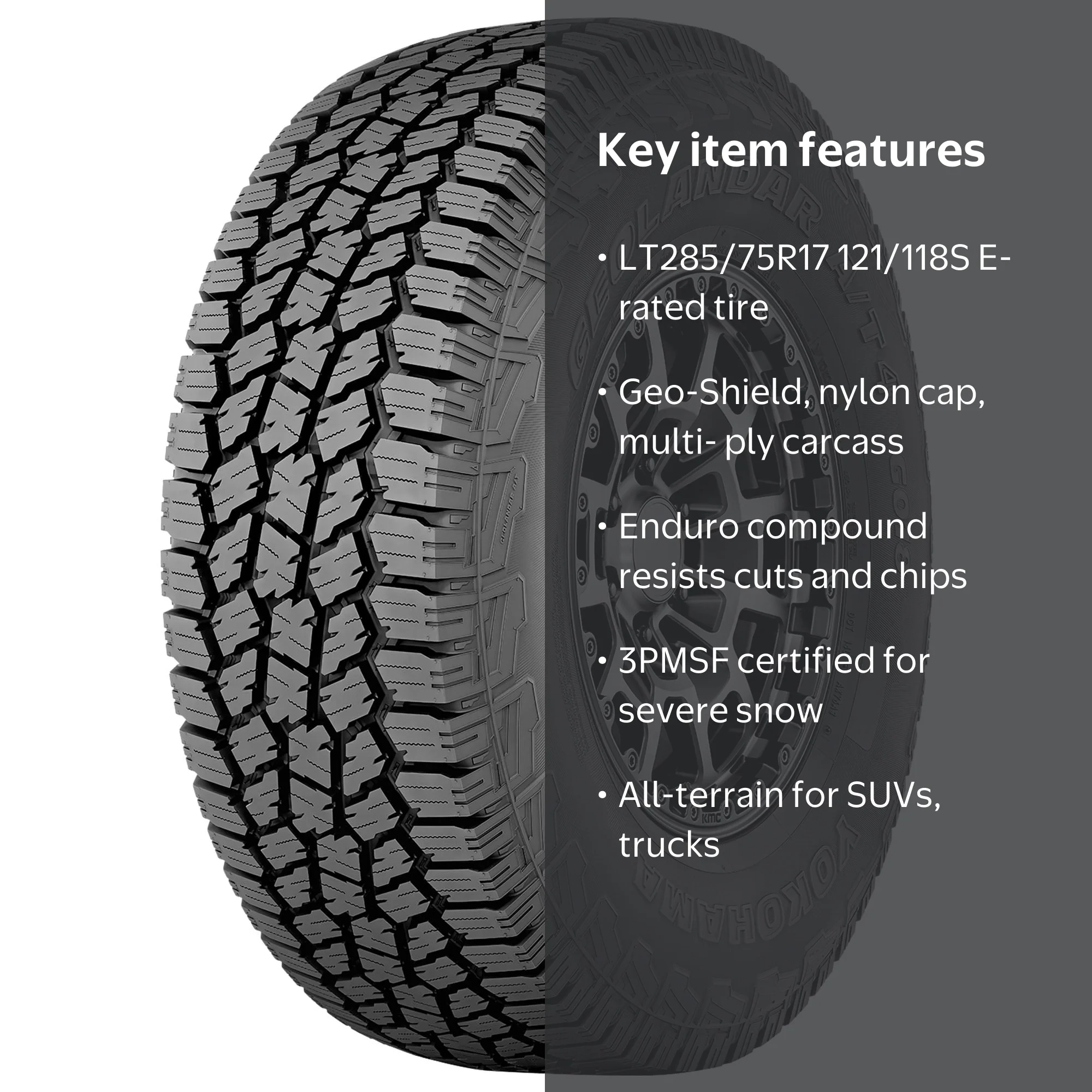 Yokohama Geolandar A/T4 G018 All Terrain LT285/75R17 121/118S E