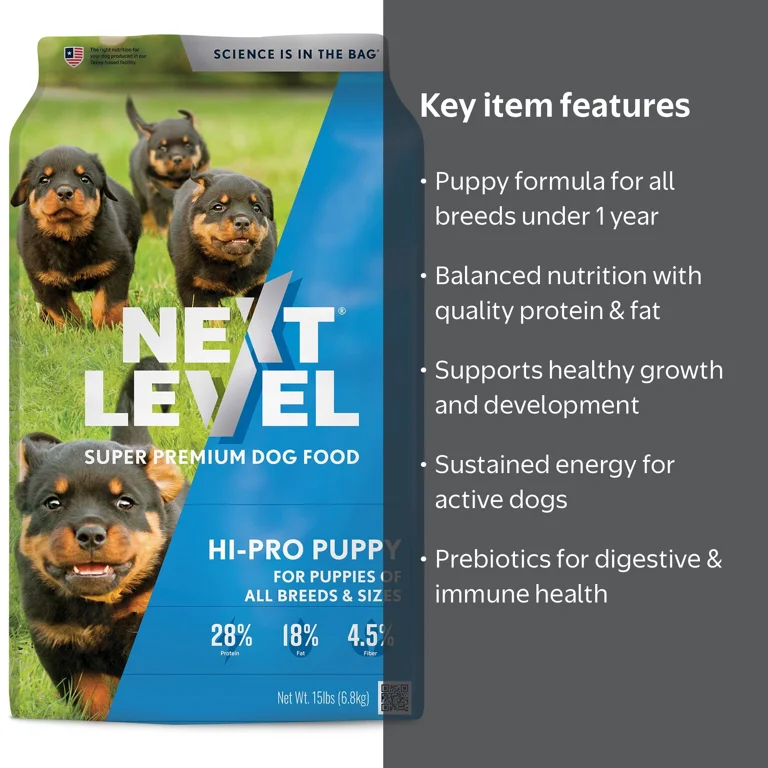 Next Level, Hi-Pro Puppy, Dry Dog Food, 15 lbs - Walmart.com