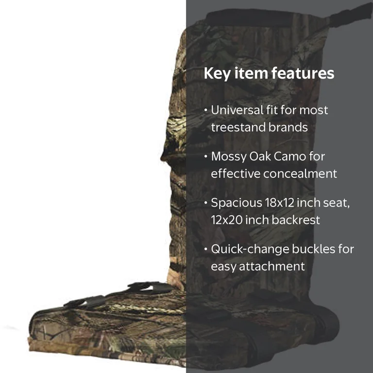 Summit, Treestand Foam Replacement Seat, 85249, Mossy Oak Camo