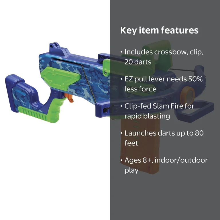 Adventure Force EZ Crossbow Blaster Camo Design Ages 8 and Up 