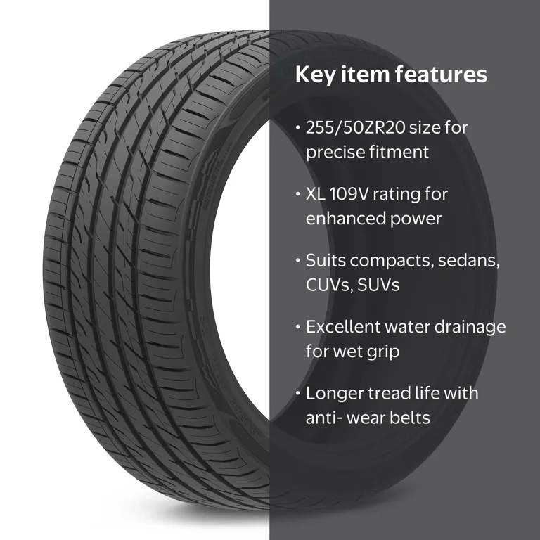 Free Shipping! Arroyo Passenger Tire 255/50ZR20 109V XL All Season