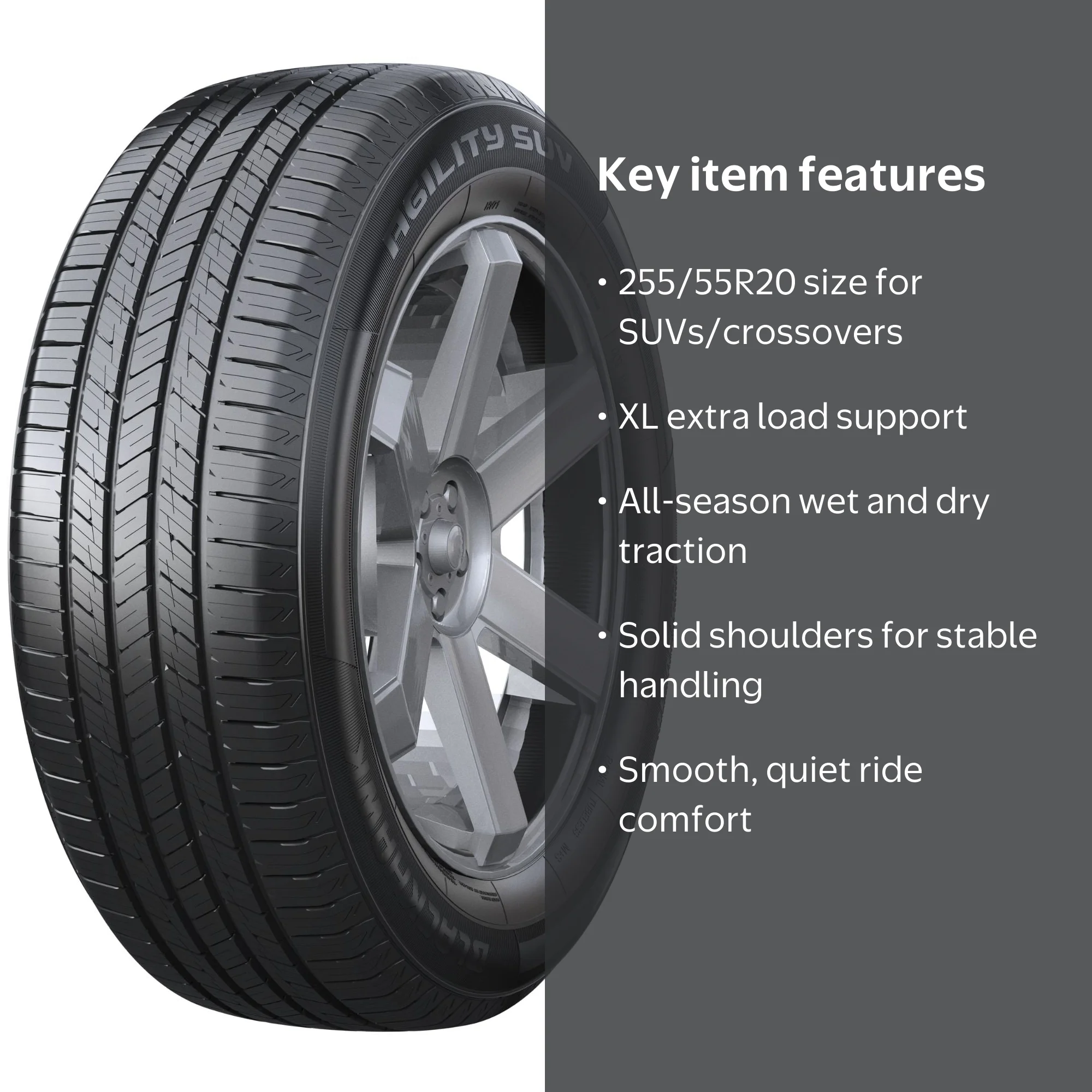 BlackHawk Agility All-Season Tire, 255/55R20 110V XL, Reliable