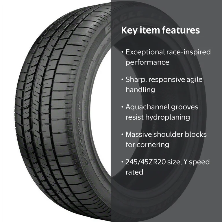 Goodyear Eagle F1 Supercar Performance Tire, Race-Inspired 245
