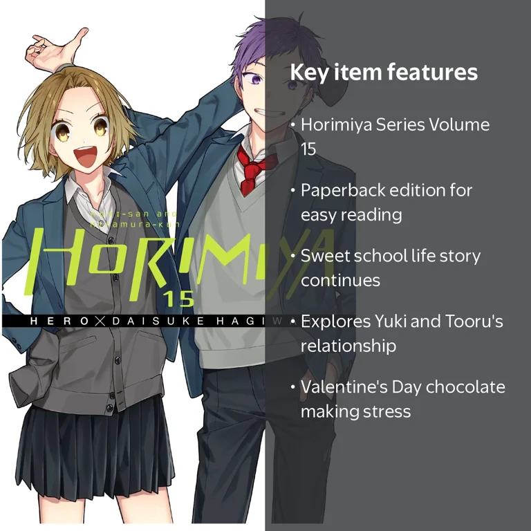 Horimiya, Vol. 15, Series #15, Paperback, School Life Manga