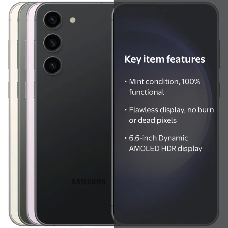 Samsung Galaxy S23+ Plus 5G SM-S916U1 256GB Black Factory Unlocked
