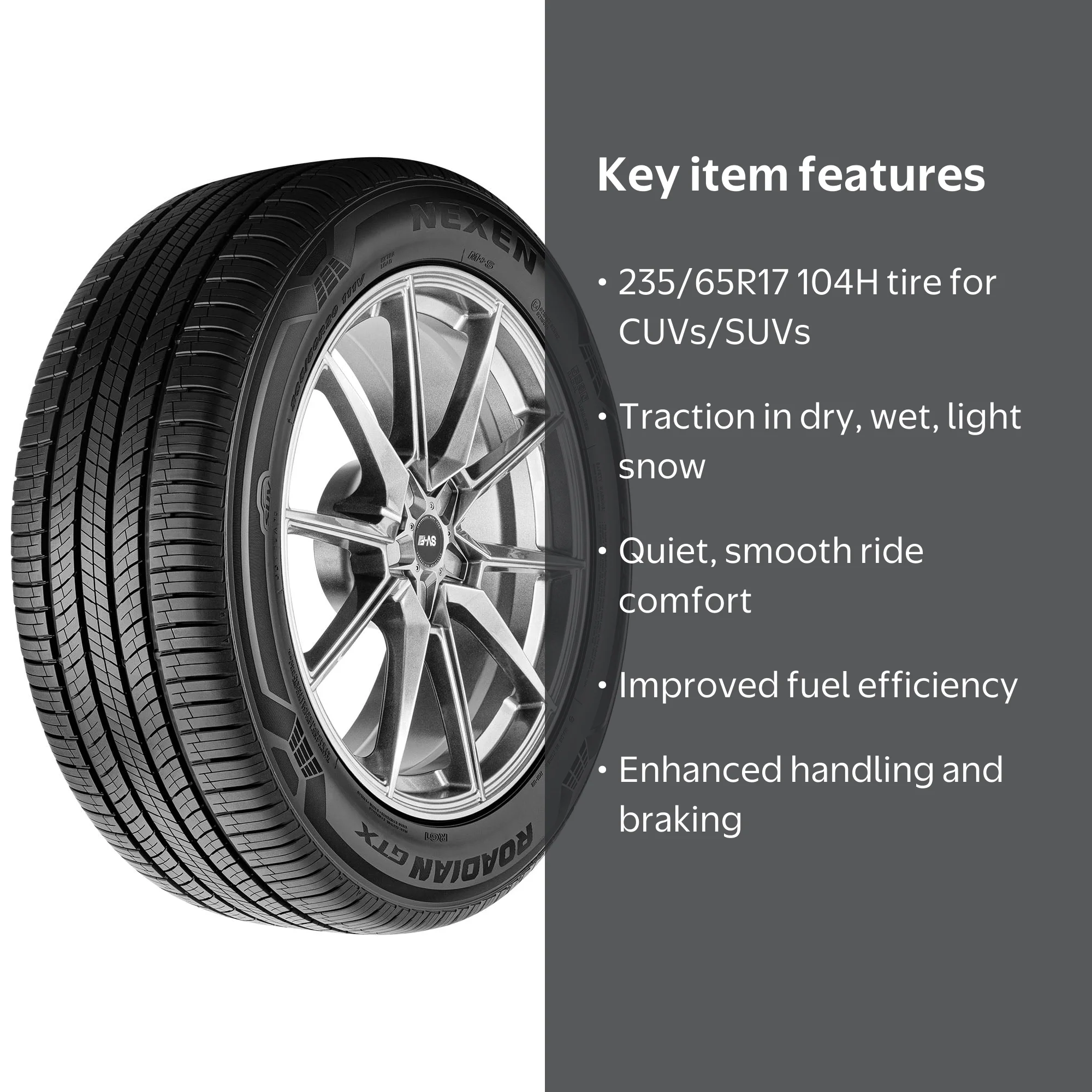 Nexen Roadian GTX All-Season, Long Tread Life, 235/65R17 104H Tire