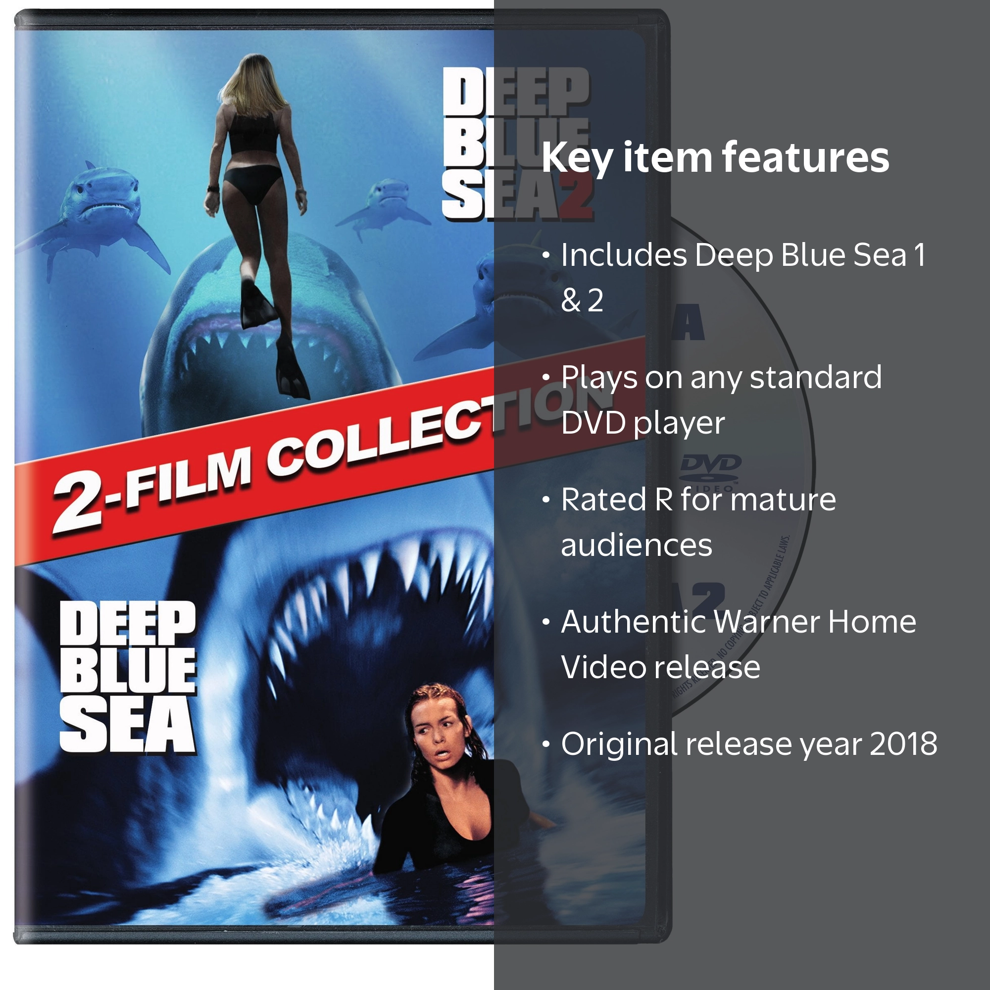Deep Blue Sea/Deep Blue Sea 2 2-Film Collection (DVD Double