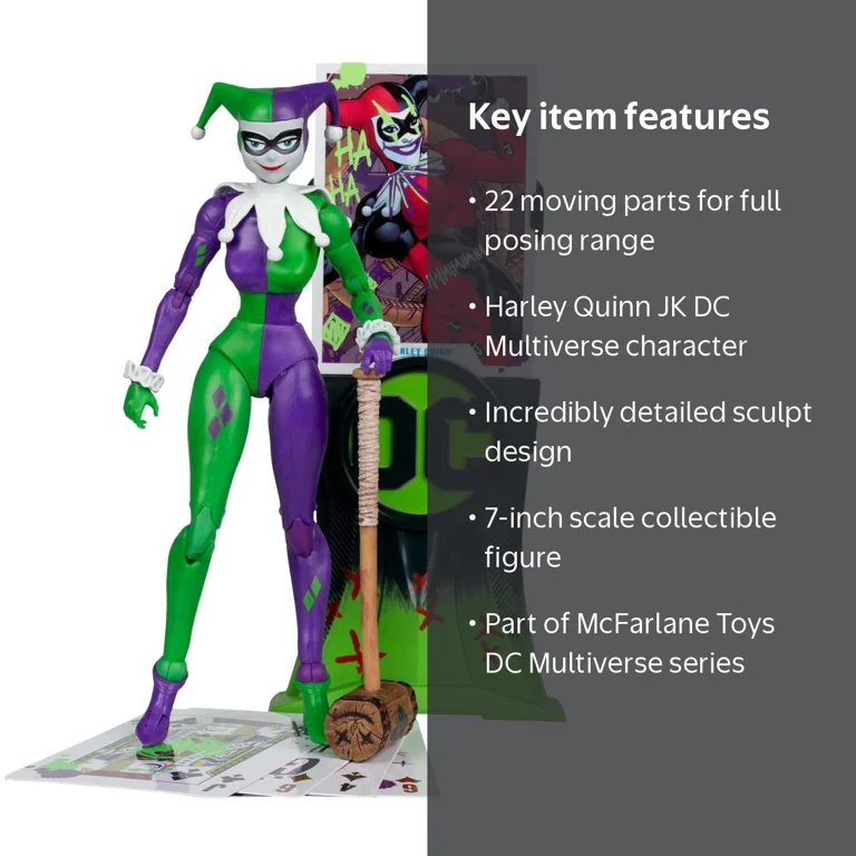 McFarlane Toys, DC Multiverse, Harley Quinn JK, 7-Inch Action