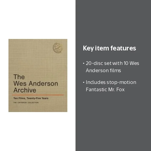 Criterion Collection, The Wes Anderson Archive: Ten Films, 25
